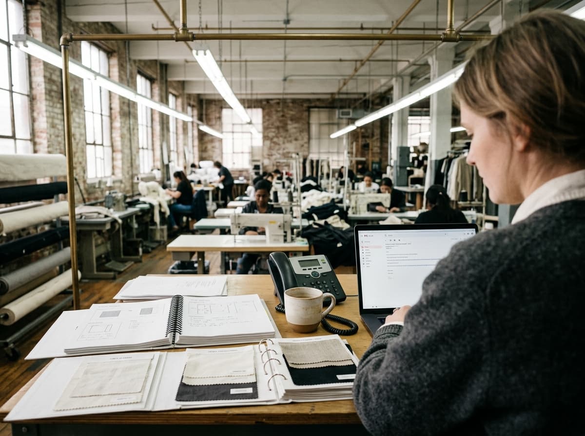 ZN Apparel Manufacturers account team responding to a client enquiry
